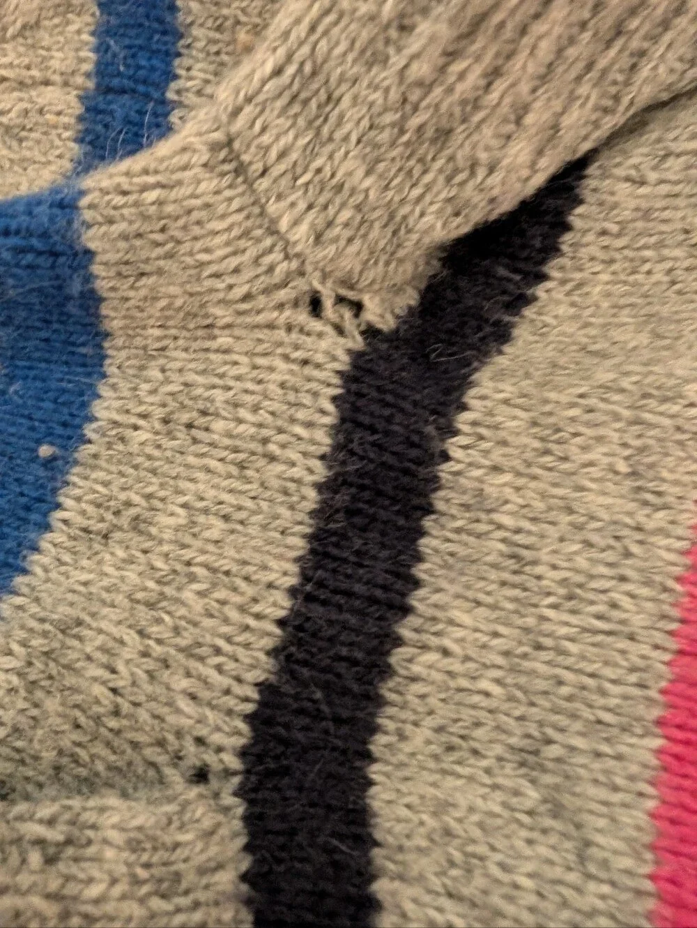 Gap Rainbow Wool Blend Dog Sweater With Hood